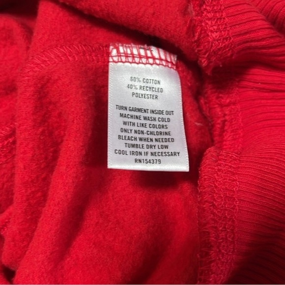 AERO Red West Coast Motors Crop Sweatshirt - Picture 4 of 8